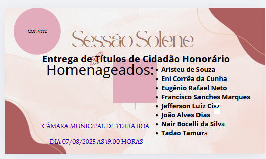 Sessão Solene 07/08/2025