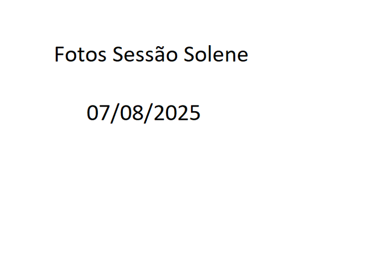 Fotos da Sessão